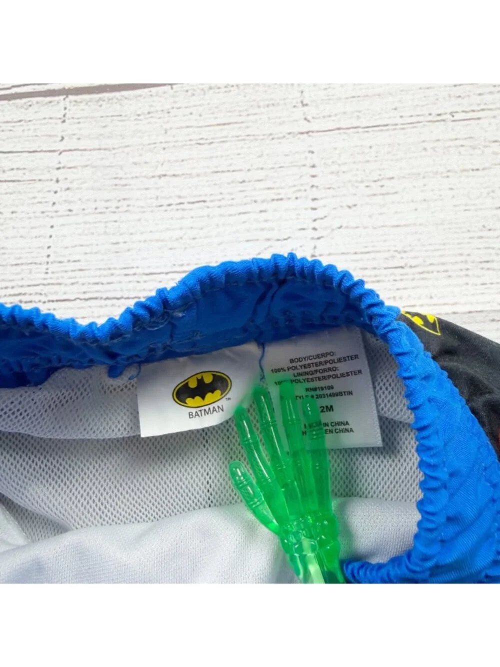 DC Comics Batman Printed Kids Swim Shorts Black Blue 9-12 Months